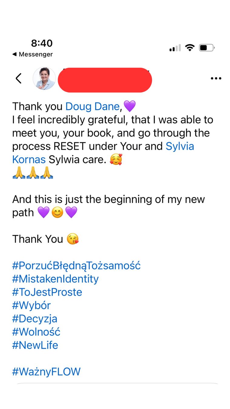 Facebook testimonial