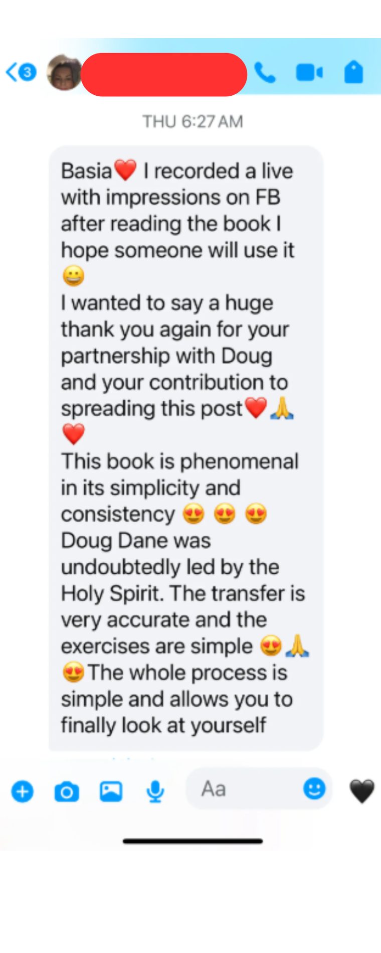 Facebook messages about The Reset